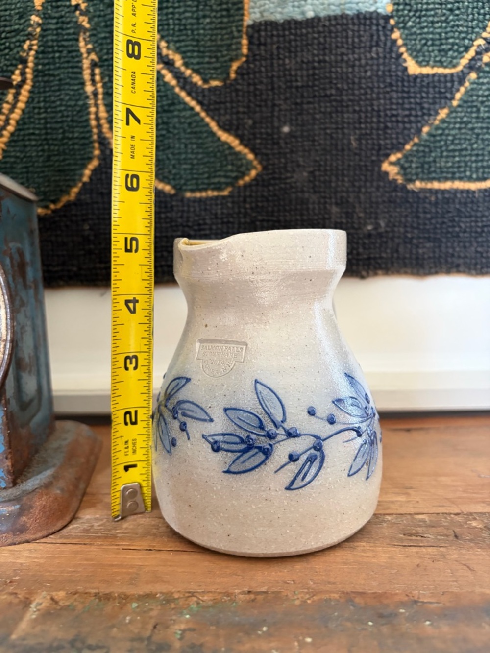 Salmon Falls Stoneware Pottery Creamer Pitcher - Salt Glaze Pottery - Handmade - Picture 7 of 10